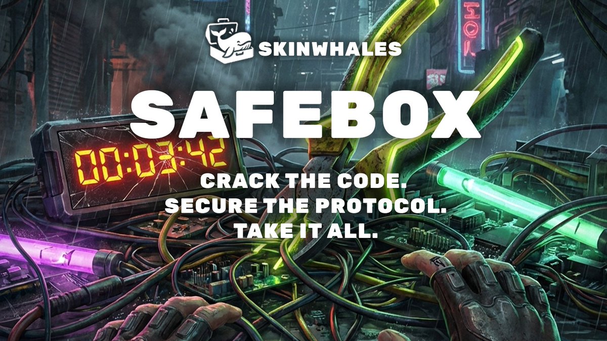 🐋 New game mode unlocked: Whale Protocol!

A fun side challenge for players who love systematic strategies.

Guess the 5-digit code and win tons of Case Tokens.

Best part? You can play using the free tokens you get 👀

Try it now with 2 tokens: SKW@f7dce1-1d16 🎁🔥