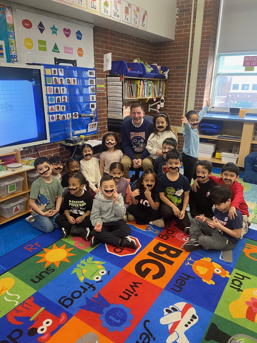 Ms_Bazz's tweet image. Happy Birthday Mr. Dukett! Today we celebrate you by wearing matching mustaches! #teampershing #birthdayboy @PanthersD100