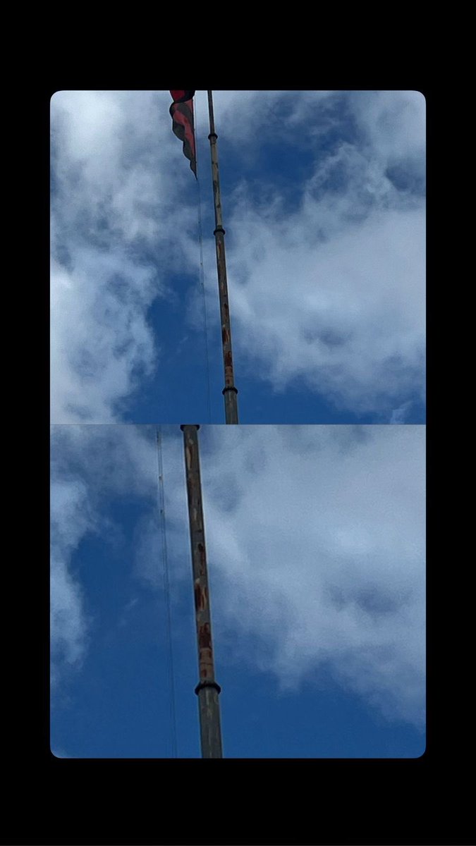 bastidoresport's tweet image. Além do bandeirão ja colocado pela atual gestão, o mastro foi revitalizado e recebeu nova pintura. 

Incrível como Yuri tava deteriorando o clube nos mínimos detalhes.