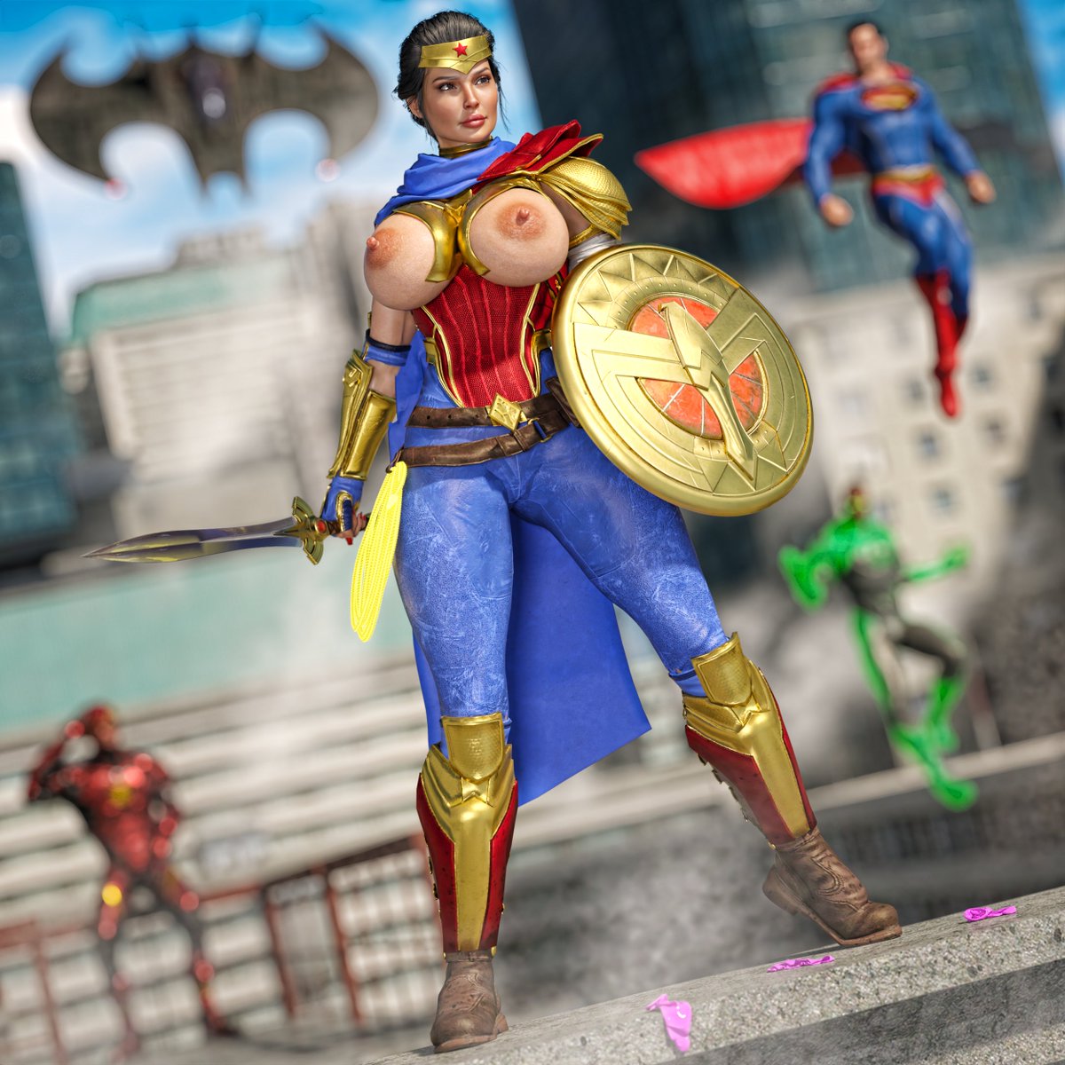 | Wonder Woman - Kill the Justice League ver. |                           
DAZ content - linktr.ee/DanPX         
Koikatsu content - linktr.ee/DanP3DX 
#dc #dccomics #DCU #JusticeLeague #Batman #WonderWoman #Superman #Flash #nsfw #3d #3DCG #3DModel