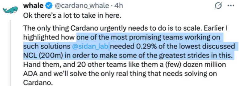 HinsonSIDAN's tweet photo. The governance action has been onchain for 10+ days. As first time proposer, here is some of my thoughts. 

🔹Dis-information floods around the internet, and it is hard to explain. Some mentioned Hydra hasn’t launched, some think DeltaDeFi can only serves single digit users as constrained by Hydra head. None of these are true, but I can’t explain them all. 

🔹Cardano governance has certainly improved since the 39 proposals time, on average DReps vote with better quality rationale. 

And I have received some questions on motivation, here I would explain some of our thoughts. 

🔸Why GA, why Treasury?

We believe DeltaDeFi, and its development is community good. More resources of building DeltaDeFi is spent in open source than DeltaDeFi itself. In the journey of building DeltaDeFi, we left our footprint in open source all-around - we contributed significantly to MeshJS feature complete, built the entire SIDAN Lab open source suite, and now pushing PR to Hydra.

We are an extremely efficient team. We believe we can generate more value than we consume for Cardano ecosystem regardless the pathway, as one of our old friends mentioned.

🔸What does the GA actually mean?

The high level idea of the GA is to ship DeltaDeFi, and make sure it is not just another unused adopted DApp around. A direct consequence is to contribute to the Cardano Vision 2030 so we prove Cardano is not a ghost chain.

Funding is important, but more importantly is the symbolic meaning. its representing a force of adoption, which believes it requires extra-ordinary active efforts to make Cardano widely adopted, to a scale of as a go-to location to develop new blockchain use cases.

There is no right or wrong of whether in the team of adoption, but it is a gesture shown to builders who care, who will in turn come and go.

🔸So why should ecosystem fund private initiative?

In long term we want to position DeltaDeFi as an ecosystem centric project. We can certainly commit for a payback for the proposal. And ironically, it was indeed included in the first draft of this GA, just we thought it might complicate the administration for a relatively small proposal (it is indeed just 600k with current ADA price). We’d happy to see the treasury succeeds before us.

🔸Final thought

We will address most valid feedback collected so far, draft a more pure ecosystem-centric proposal.

For the time being, we appreciate DReps continue voting on current proposal with rationale, so the entire ecosystem has a better understanding about where we are standing.