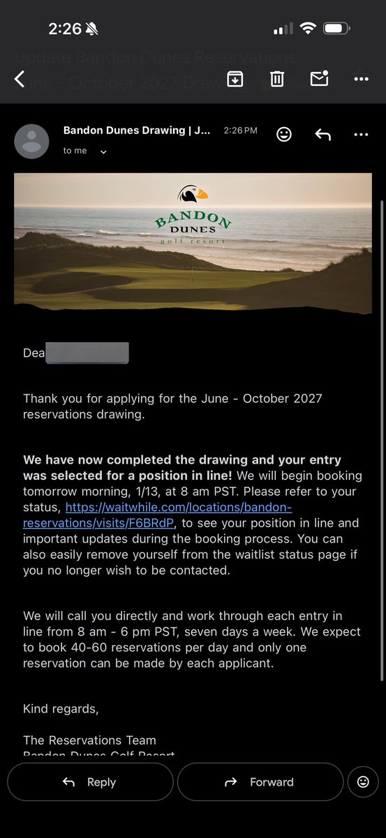 PullCutss's tweet image. Not a bad email to receive in the middle of the work day