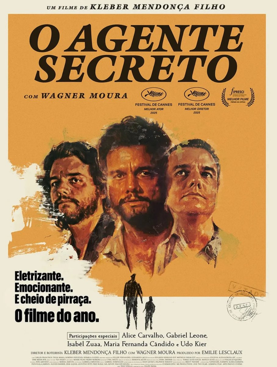 O Globo de Ouro conquistado por Wagner Moura e pelo filme “O Agente Secreto” reafirma a força do cinema brasileiro.

Que o cinema nacional siga ocupando espaços, emocionando o mundo e sendo cada vez mais valorizado dentro e fora do país. 🎬🇧🇷