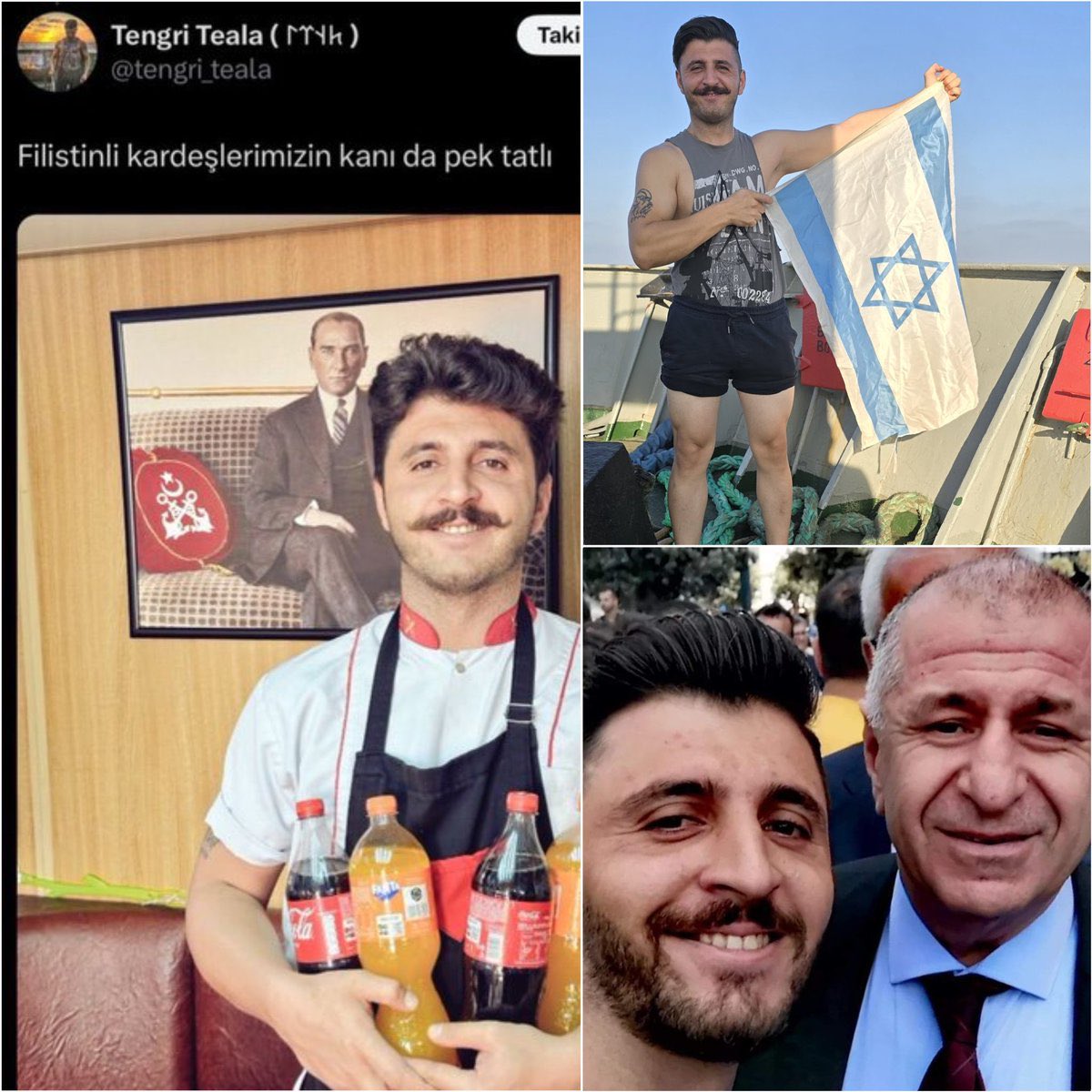 İsrail adına ülkemizde 5. Kol faaliyetlerini yürüten perasyon çocukları  <a href="/AltayCemMeric/">Altay Cem Meriç</a> tarafından tek tek deşifre ediliyor. 

Siz istediğiniz kadar Barış ve kardeşlik projeleri çizin istediğiniz kadar toplantılar yapın bu müsveddeler başı boş sosyal medyada cirit attıkları