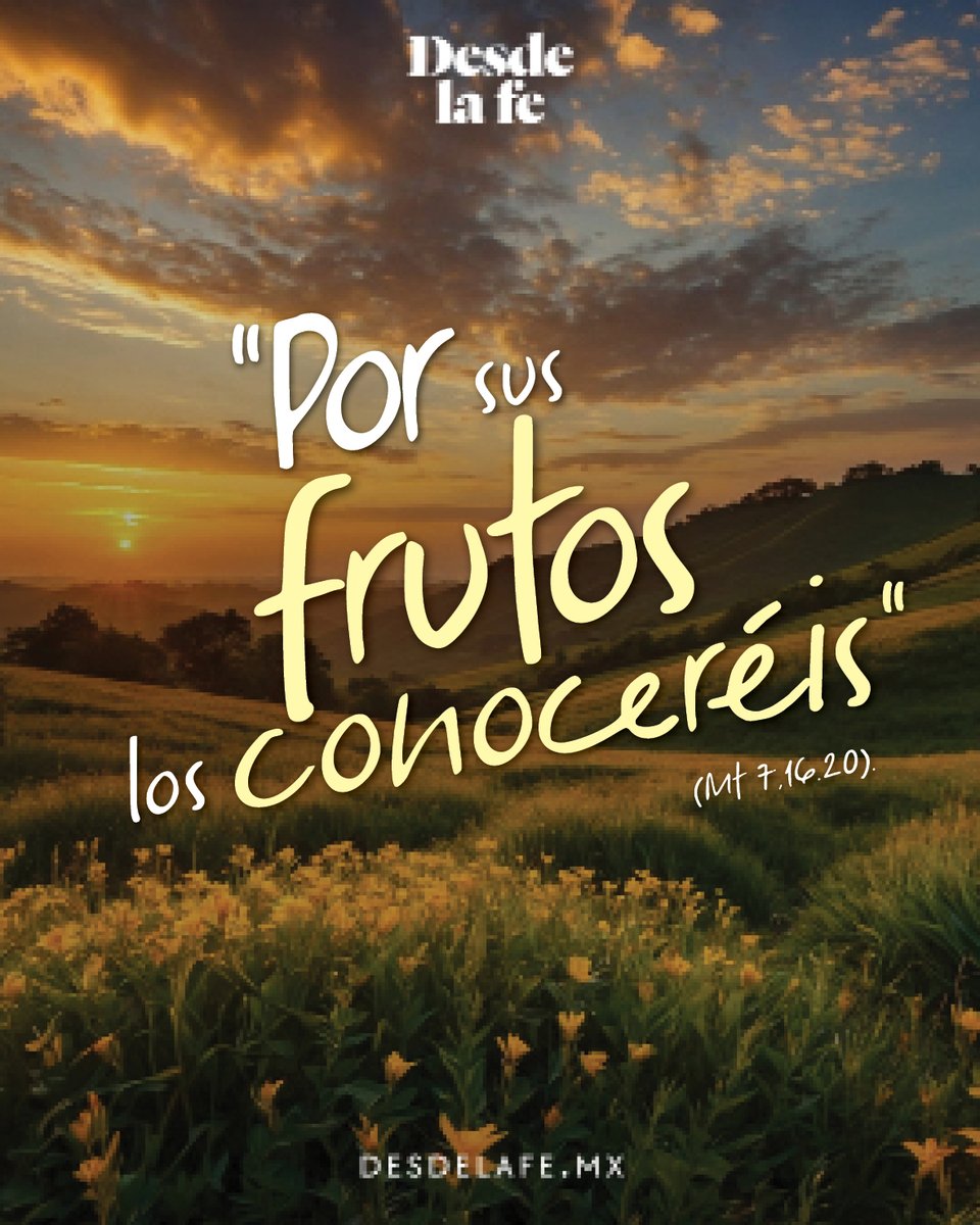 DesdeLaFeMx's tweet photo. Deja que Dios guíe tu vida y que tus obras muestren quién eres. 🙌

Conoce los frutos del Espíritu Santo: https://t.co/Cks9GCvoUj

#Frutos #Evangelio #Dios #Enero https://t.co/roUr3X9gDk