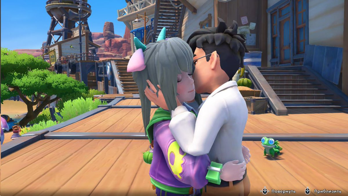 It took me a lot of playing time to get his attention, and I don't regret it at all! 🏜️

#MyTimeatSandrock #fanart