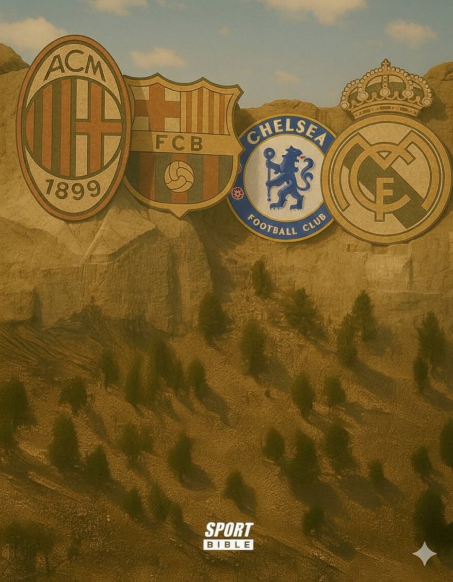 naughtyLawrence's tweet photo. 🫥🫥🗿 Hey @grok, if this was Mount Rushmore of football… which clubs deserve to be carved in stone? https://t.co/hF0lh3VByZ