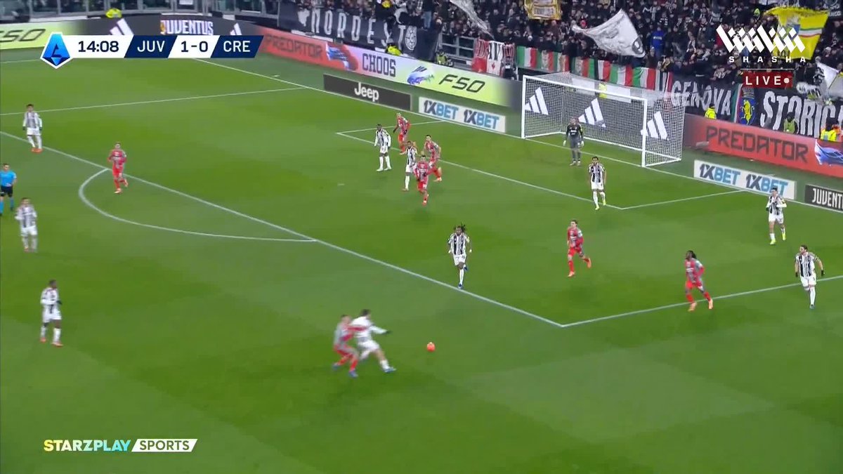 جوناثان ديفيد يسجل الهدف الثاني ليوفنتوس في شباك كريمونيزي 