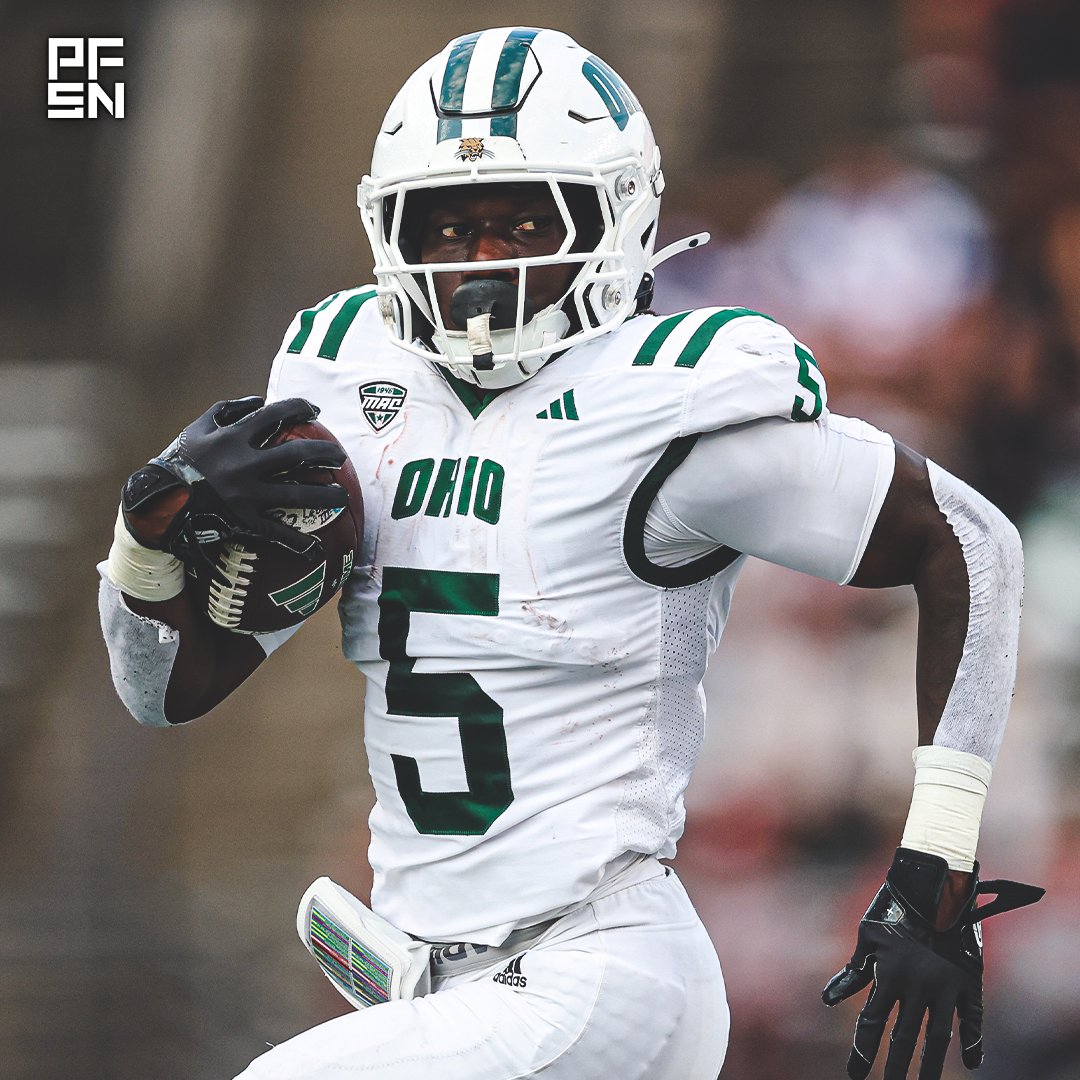 The highest-graded MAC offensive players this season:

💥 Sieh Bangura, RB, Ohio - 84.4
💥 Dontae McMillan, RB, E. Michigan - 83.3
💥 Tyler Doty, G, Buffalo - 82.1
💥 Anthony Boswell, C, Toledo - 82.0
💥 Trevor Brock, OT, Buffalo - 81.3
💥 Davion Weatherspoon, G, Ohio - 80.1
💥