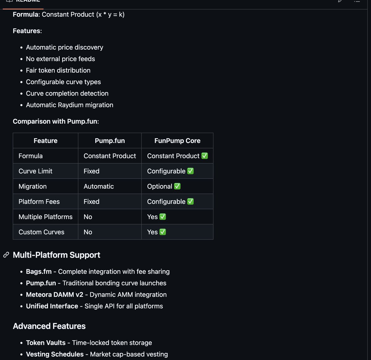 The @funpumpai custom bonding curve system. With comparison @Pumpfun