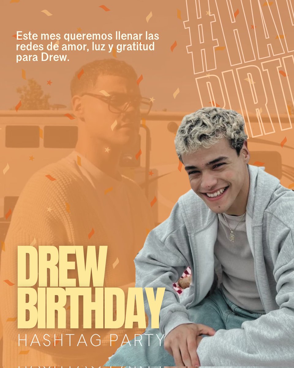 drewdebutt's tweet photo. Cada Dot es una estrella, y juntas brillamos más ✨⭐
Este mes llenemos las redes de amor para celebrar el cumpleaños de Drew.🎁✨
Únete a este evento especial compartiendo tu mensaje, recuerdo o video con los hashtag
#HappyBirthdayDrew
#HappyDrewDay https://t.co/7tWMRyAYqT