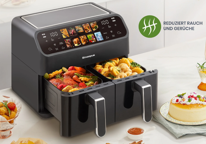 InesBasic01's tweet image. 9L Multi-Function Dual Basket Air Fryer – inteligentna frytkownica beztłuszczowa z okienkiem podglądu
Wpiszcie k0d rabatowy: WSPL10 lub PLAFF10
💥Kupisz tu: s.click.aliexpress.com/e/_c3a3hRUx
Dostawa z Niemiec 🇩🇪
