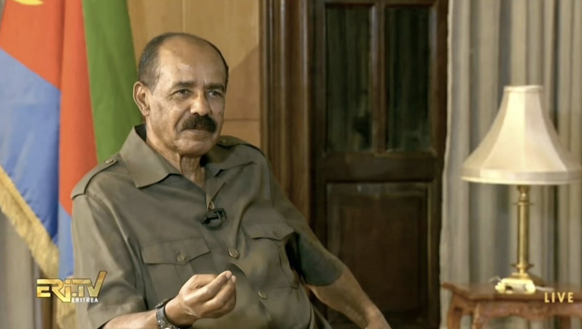 itsEritrea's tweet image. "We will not be invited (drawn) into war by the reckless bumbling of fools".
President Isaias Afwerki 🇪🇷