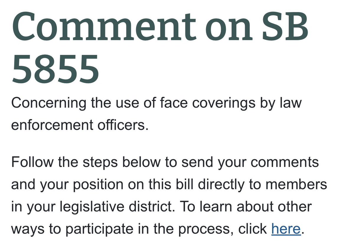 PNWConservative's tweet image. ❗️WASHINGTON VOTER - ACTION❗️

WA Democrats want to ban law enforcement from using masks, allowing them to be targets of doxxing.

Take 2 minutes to OPPOSE BOTH bills!

Direct links 🔗 ⬇️

House: app.leg.wa.gov/pbc/bill/2173
Senate: app.leg.wa.gov/pbc/bill/5855