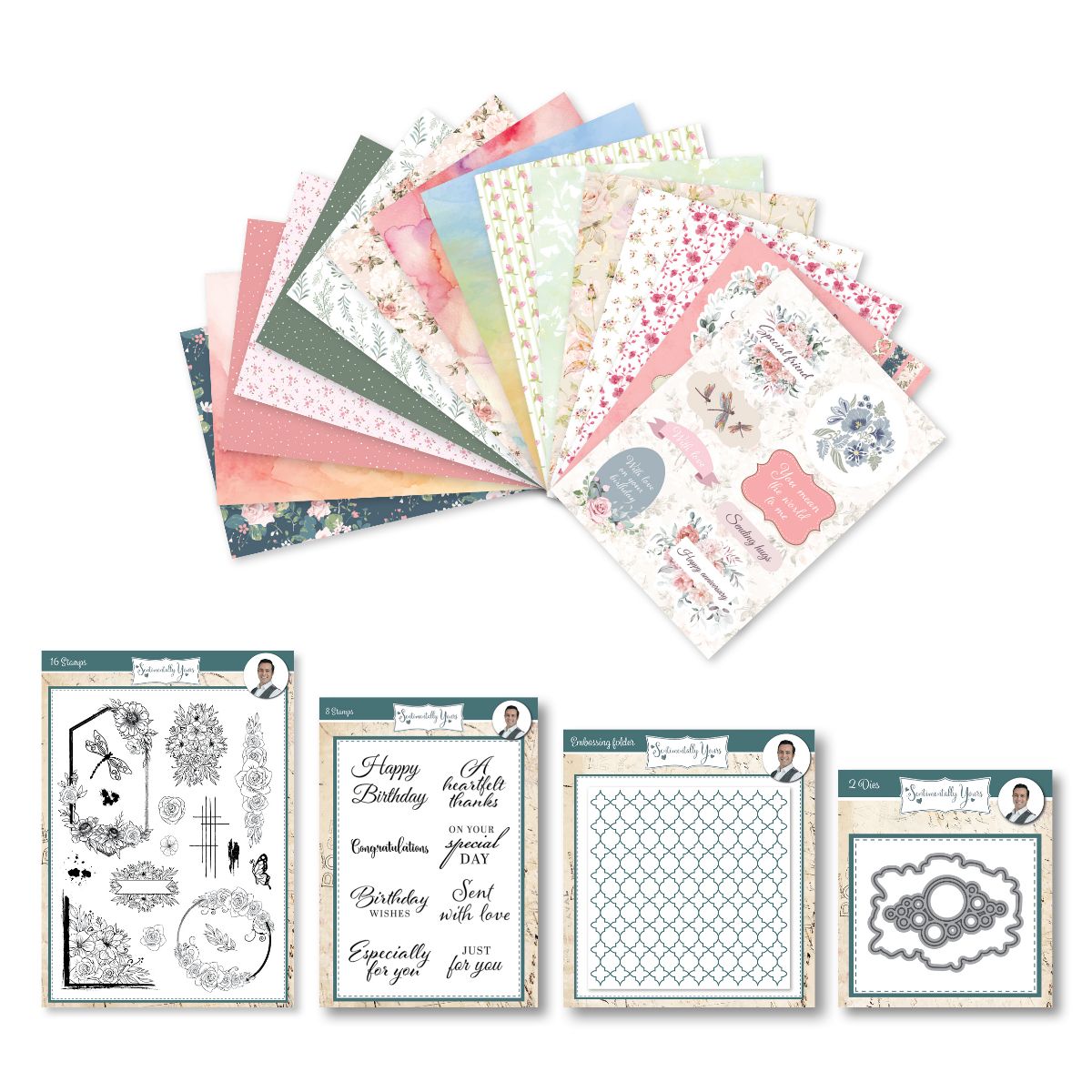 Brand New Products Available To Pre-Order - 
The latest Sentimentally Yours Magazine Box Kit is available to pre-order on our website now!  This is Box Kit 13 and features a fabulous range of stamps, dies, papers and and embossing folder!
mailchi.mp/honeypotcrafts…