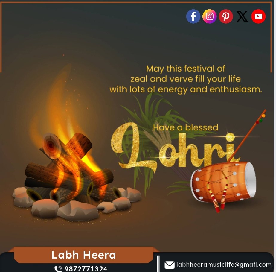 HeeraLabh's tweet image. 🌾🔥 ਲੋਹੜੀ ਦੀਆਂ ਲੱਖ ਲੱਖ ਵਧਾਈਆਂ 🔥🌾

ਤੁਹਾਡੇ ਲਾਭ ਹੀਰਾ ਵੱਲੋਂ ਦੇਸ ਵਿਦੇਸ਼ ਵਿੱਚ ਵਸਦੇ ਸਮੂਹ ਪਰਿਵਾਰਾਂ ਨੂੰ ਲੋਹੜੀ ਦੀਆਂ ਦਿਲੋਂ ਵਧਾਈਆਂ।
ਇਹ ਪਵਿੱਤਰ ਤਿਉਹਾਰ ਤੁਹਾਡੇ ਜੀਵਨ ਵਿੱਚ ਖੁਸ਼ੀਆਂ, ਤਰੱਕੀ ਤੇ ਚੜ੍ਹਦੀ ਕਲਾ ਲਿਆਵੇ।
ਵਾਹਿਗੁਰੂ ਜੀ ਸਭ ’ਤੇ ਆਪਣੀ ਮੇਹਰ ਬਣਾਈ ਰੱਖਣ।

— ਲਾਭ ਹੀਰਾ 🙏