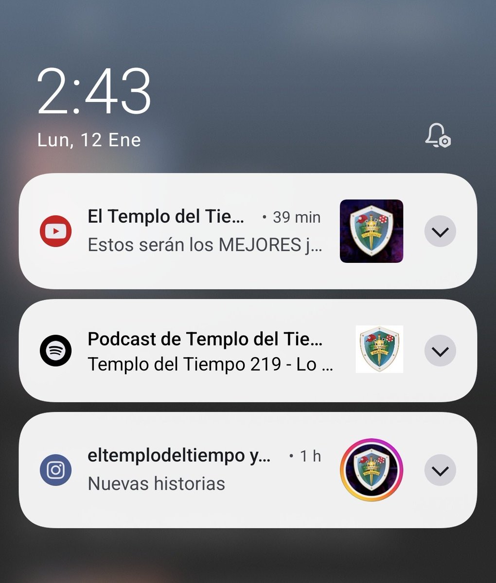 Notificaciones que te alegran el día: que te avisen del primer podcast y video del año de <a href="/TemploDTOficial/">ElTemploDelTiempo</a>