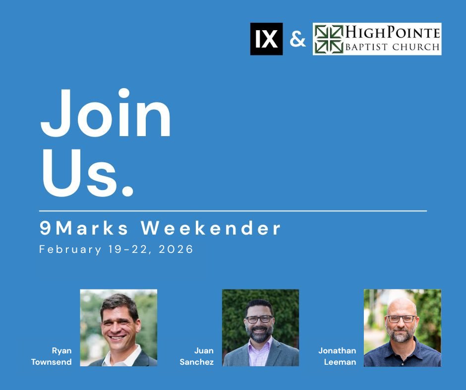 manorjuan's tweet image. Join us February 19-22 for our @9Marks  Weekender. 
 
Sign up here: hpbc.churchcenter.com/registrations/…