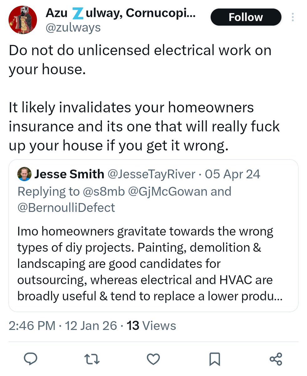 People often believe this, so let's explore all the ways in which it's false. Comments are specific to single family homes within the US. 

1) I'm not aware of any state that requires a permit for simple device replacement regardless of whether you perform the work or hire
