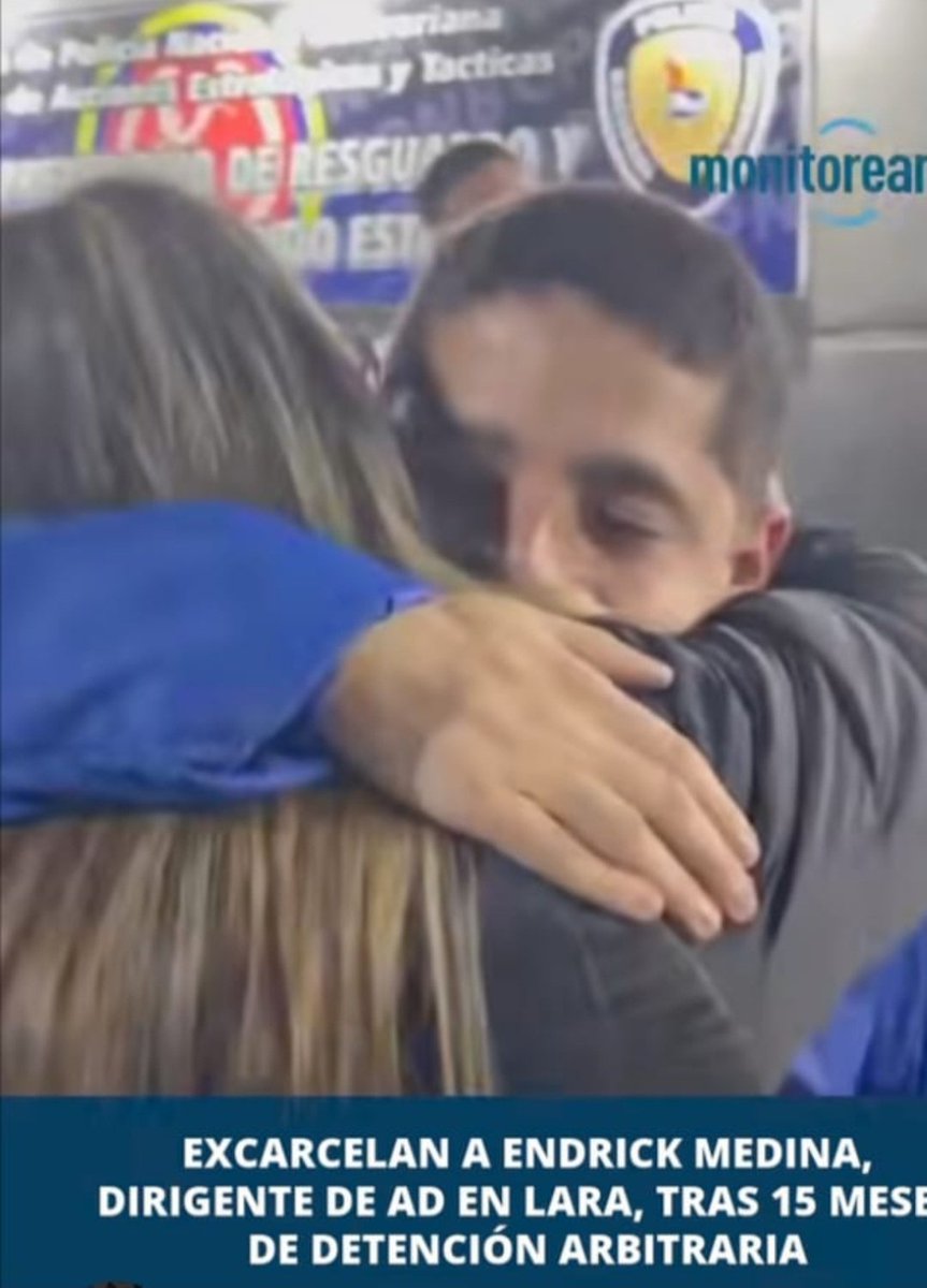 renacerdemoc's tweet image. #QueSeanTodos 
Desde RENACER DEMOCRÁTICO hacemos votos y ratificamos la exigencia por la excarcelacion plena de los presos politicos civiles y militares. Faltan muchos.
Satisfechos estamos por la liberación condicional de un grupo de larenses encabezados por nuestro amigo ENDRICK