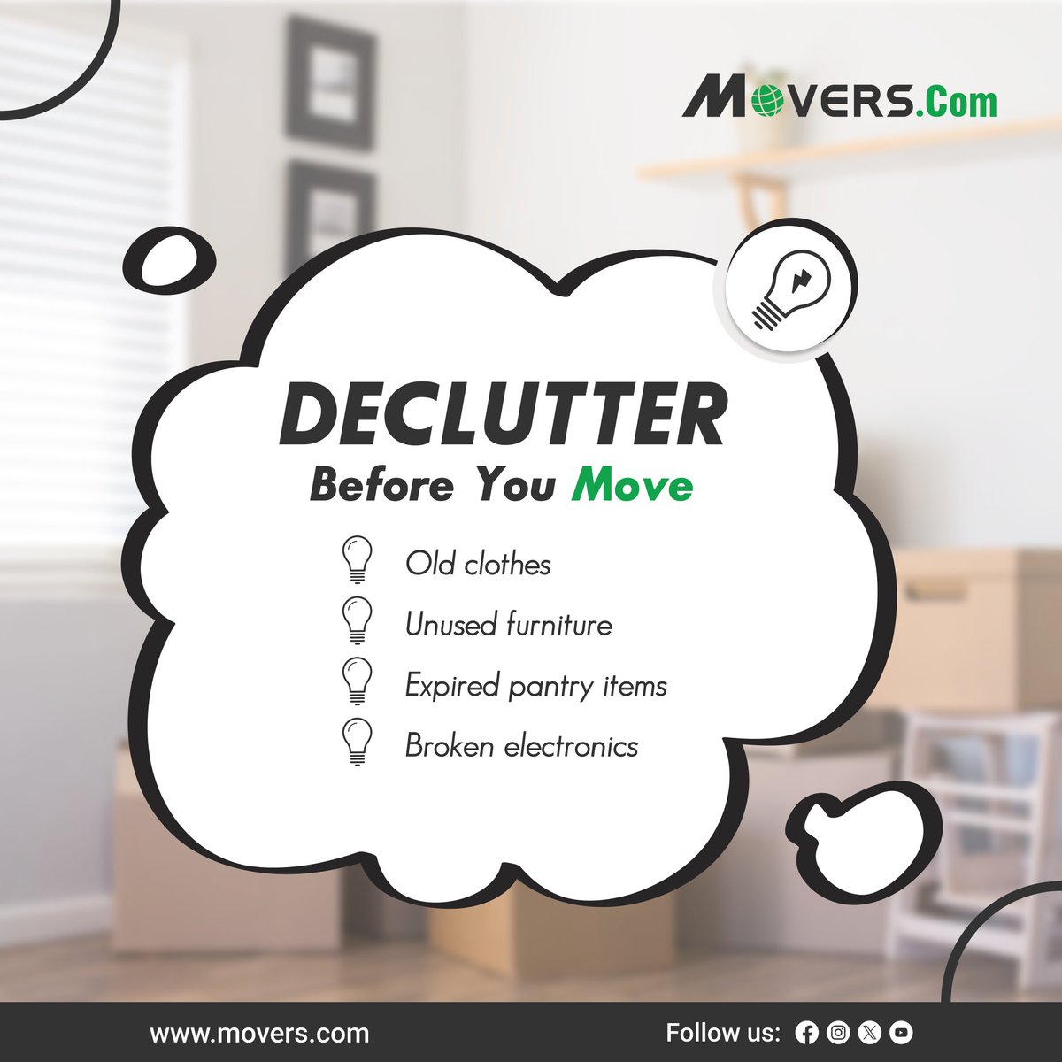 MoversCom's tweet image. Packing tip: Declutter first. Move smarter, not heavier.

#MovingTips #DeclutterBeforeYouMove #MovingMadeEasy #MovingDayPrep #HomeOrganization #SmartMoving #MoversCom