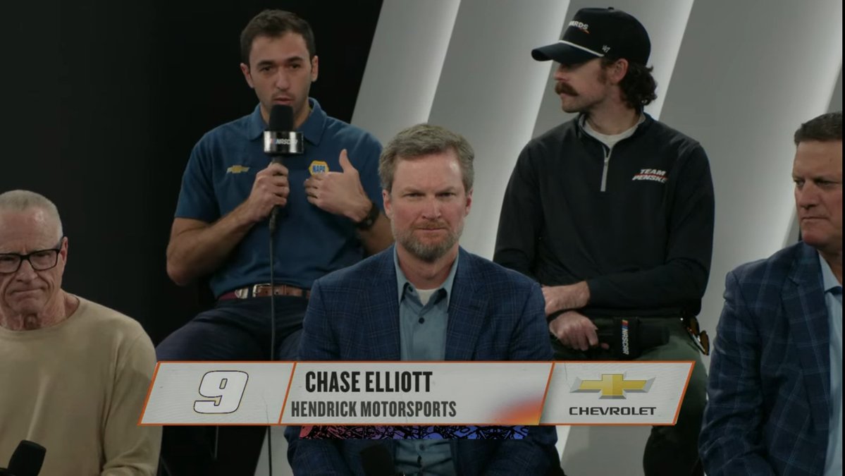 I would love to know what <a href="/DaleJr/">Dale Earnhardt Jr.</a> is thinking about here