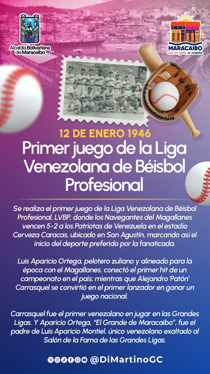 AlidaFreit31886's tweet photo. Hoy se celebran dos hitos que marcaron el pulso de Venezuela: el primer juego de la LVBP y el inicio de la perforación del pozo Zumaque I. Maracaibo, cuna de pasión beisbolera y energía nacional, sigue haciendo historia. ⚾🛢️
@gcdimartino
#Maracaibo
#LVBP
#Zumaque https://t.co/1cfU2G7Gru