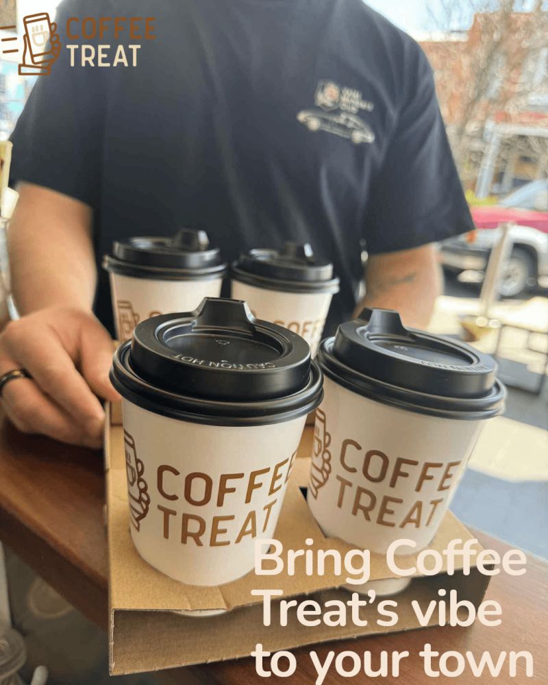 GarrawayGrant's tweet image. Bring the COFFEE TREAT vibe to your town.

#COFFEETREAT is the #coffeeshop model for today and tomorrow. Low overheads &amp;amp; lower capital costs means more profit for you.

#Franchise &amp;amp; #MasterFranchise opportunities.

coffeetreat.com.au
1300 905 019

#Franchise #BeYourOwnBoss