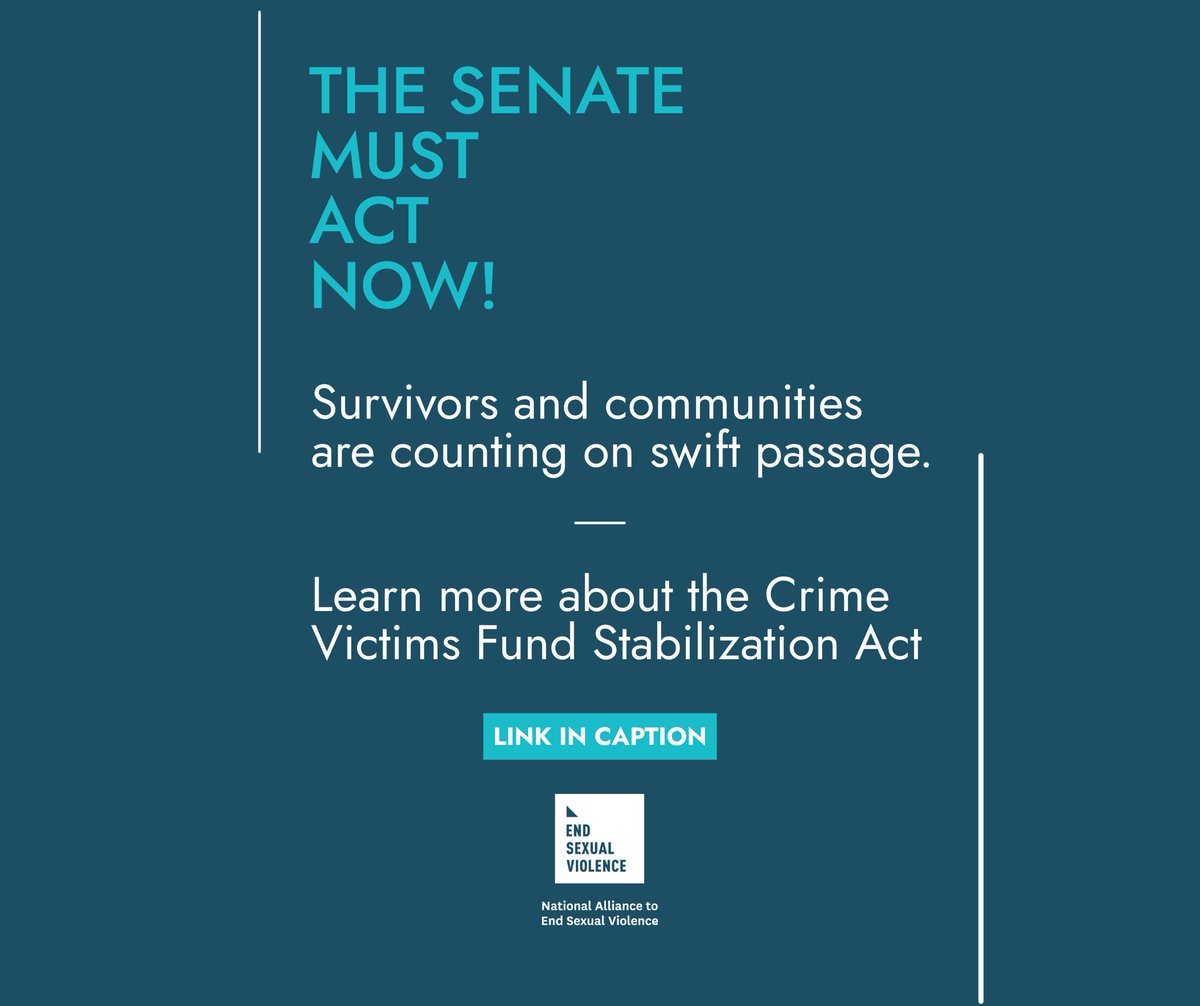 endsxlviolence's tweet photo. The House has passed the Crime Victims Fund Stabilization Act (H.R. 909) with strong bipartisan support!

Now the Senate must act. Survivors and communities are counting on it.

Learn more: https://t.co/bFAKuvJtFS https://t.co/RZ7tPxKUoH
