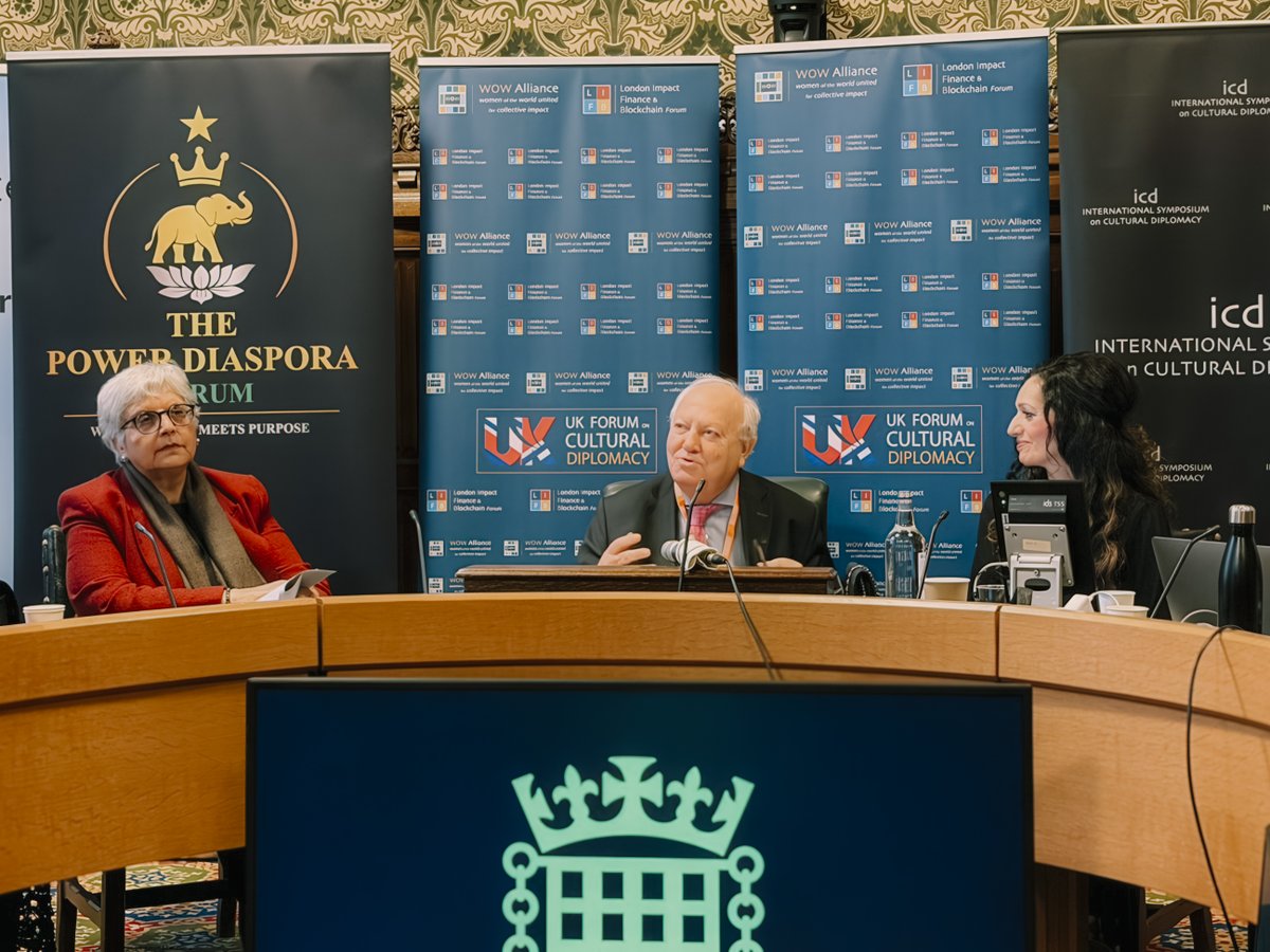 UNAOC's tweet photo. USG @MiguelMoratinos spoke at the UK Forum on Cultural Diplomacy hosted by @JimShannonMP &amp; @YasminQureshiMP at the @HouseofCommons. He highlighted the role of cultural diplomacy in international relations. The event was co-organized by MP Tasmina Ahmed Sheikh OBE &amp; Mark Donfried. https://t.co/aspRU0Xa2W
