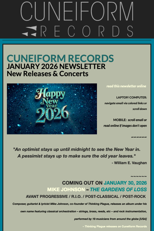 Cuneiform Records tweet media