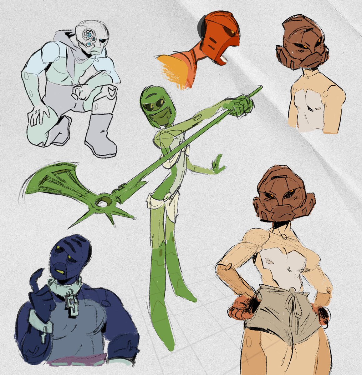 DomRomArt's tweet image. I want to draw more Bionicle again…