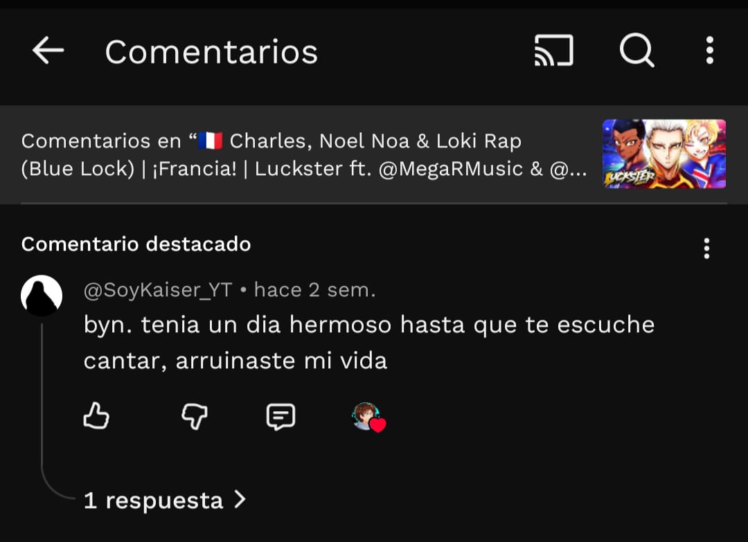 Ya desde hace tiempo quería decirlo, desde que me dijiste autista por usar autotune o desde que le dijiste a ashura idiota en la reacción de ciclo Maldito, el Hate no es un tipo de contenido, desde aquí pido públicamente que a partir de ahroa no reacciones a nada de mi contenido