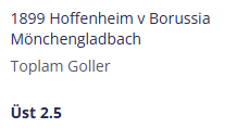 carlostips3's tweet photo. 📌Almanya - Bundesliga

1899 Hoffenheim v Borussia Mönchengladbach
Toplam Goller
Üst 2.5
1.55

▪️https://t.co/yPw9dRKP4K https://t.co/LwX8ezfUdP