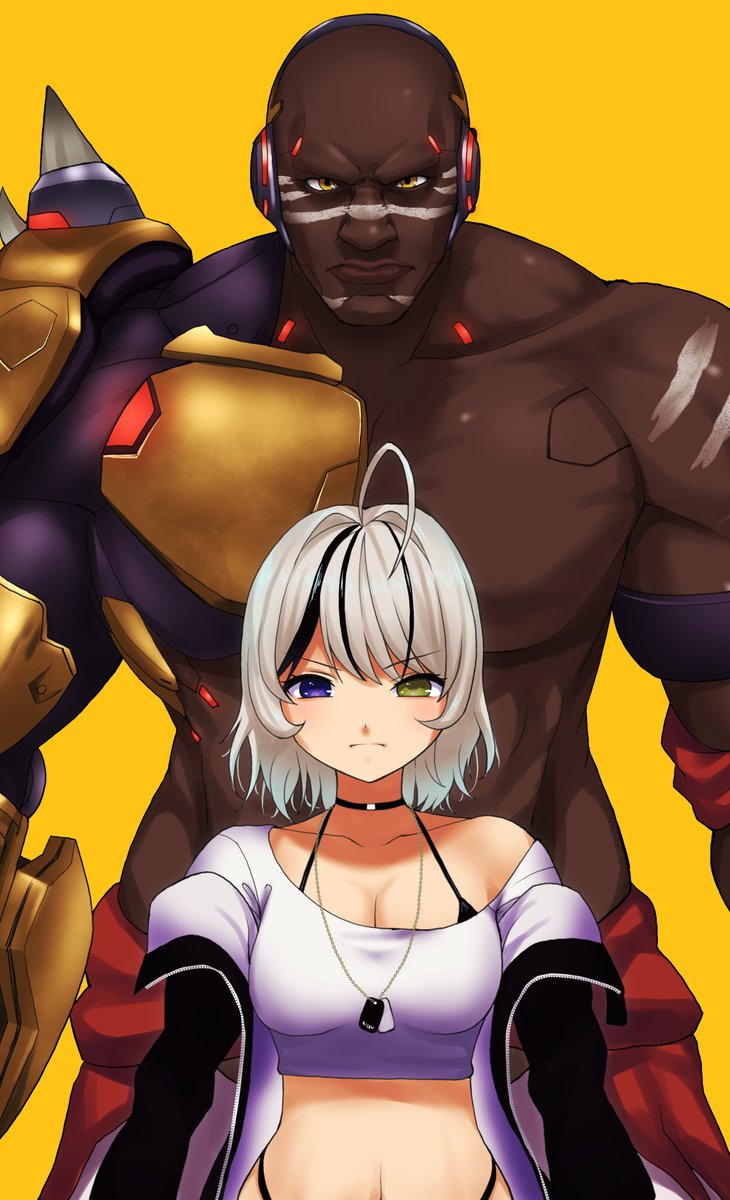 skebのご依頼で、あるみさんのアバターと得意ピックであるドゥームフィストのイラストを描かせていただきました!

いつもディスコサーバーでのカスタムに参加していただいて感謝しております!!
今までで一番カッコよくドゥーム描けた気がする～ドゥームほんと難しいんだよね～ 