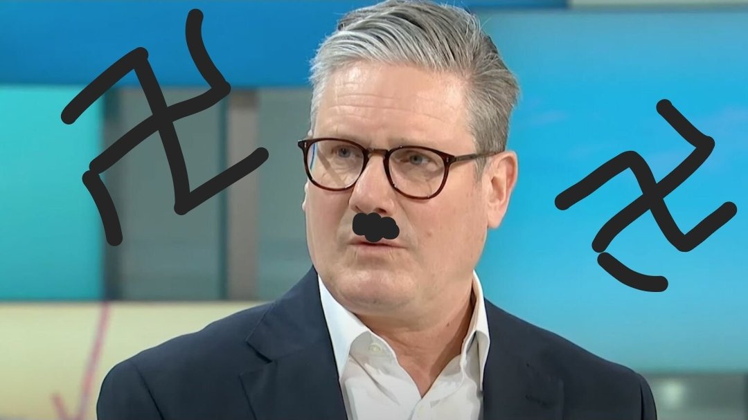 Desert_Hustle's tweet image. Starmer turned into Hitler faster than a blitzkrieg!  🌩