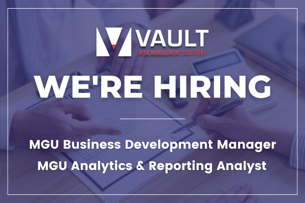 <a href="/allthingsvault/">VAULT Strategies</a> is excited to share that we’re hiring for two new roles!

MGU Business Development Manager
To apply: linkedin.com/jobs/view/4354…

MGU Analytics &amp; Reporting Analyst
To apply: linkedin.com/jobs/view/4354…

#phoenix #jobs #arizona #hiring #reinsurance #stoploss #mgu