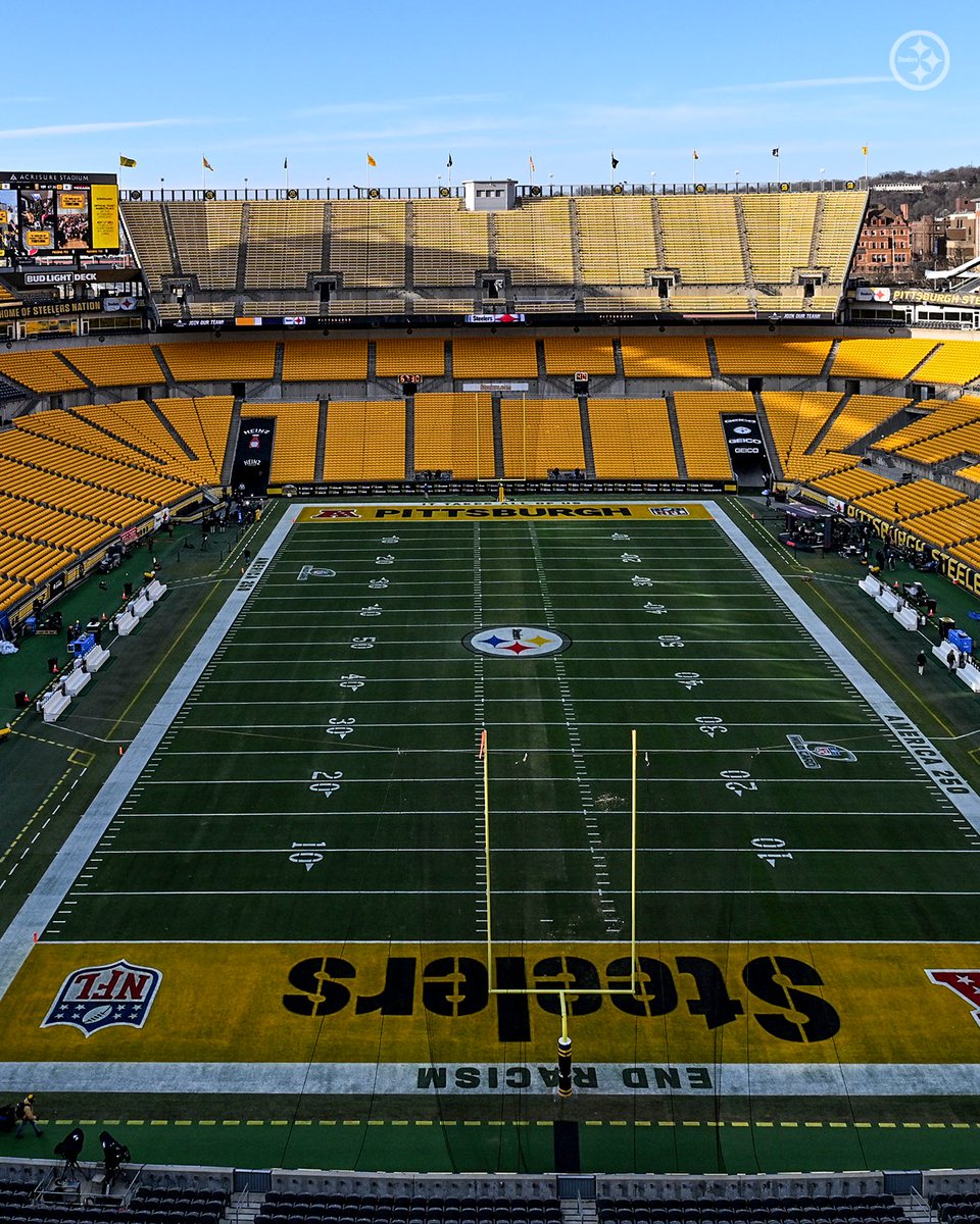 steelers's tweet image. The stage is set 📍