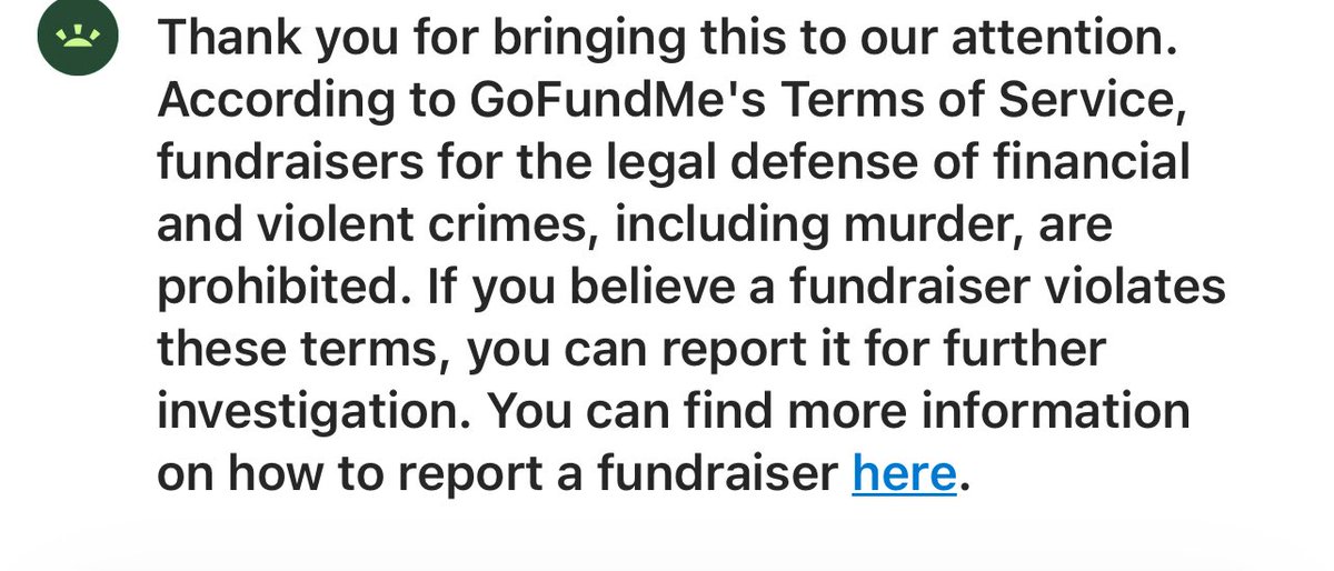 ErikNelson4x's tweet photo. #ReportThisGoFundMe
How can this murderer be receiving funds from a GoFundMe since it’s against their rules of service? #PleaseReport. https://t.co/FWCy9mHt8c