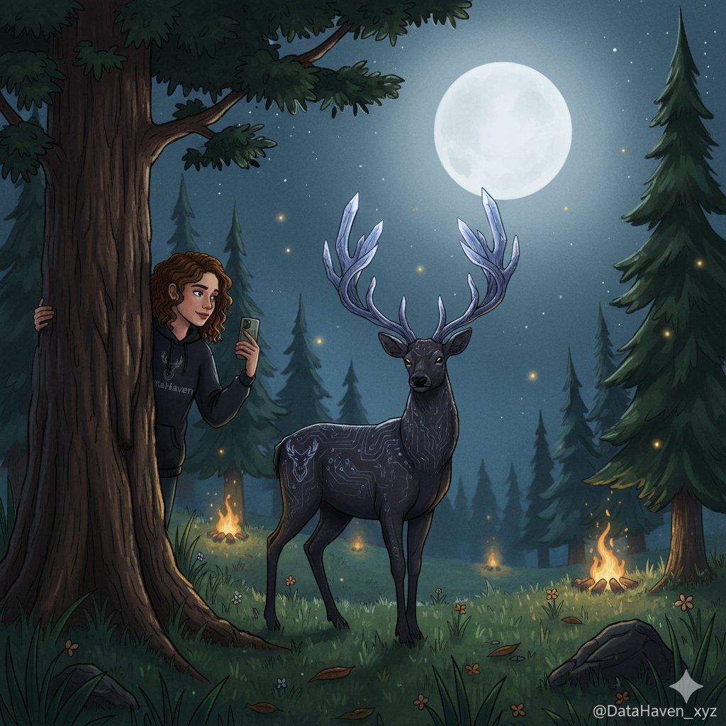 Unbelievable wildlife encounter at Camp Haven! 🦌

Stumbled upon a magnificent DataDeer with cryptographic patterns pulsing across its hide. It felt like it was sharing secrets of verifiable data. A truly magical <a href="/DataHaven_xyz/">DataHaven 🫎</a> moment!