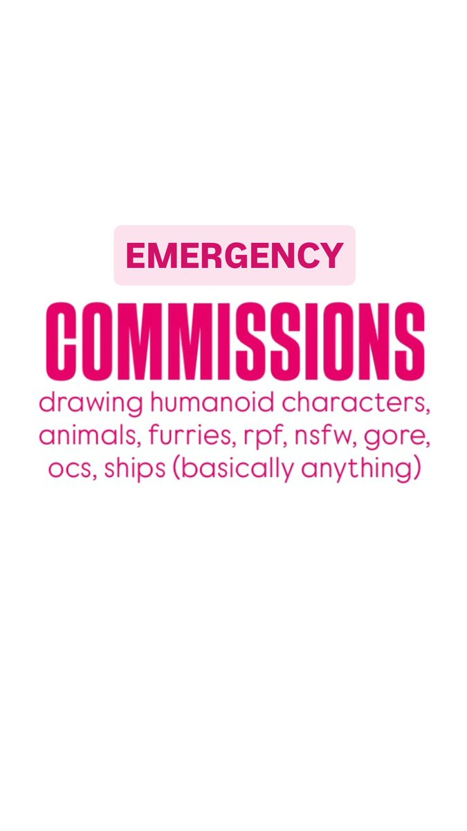 laeheap's tweet photo. my commissions are open! i smashed my phone to pieces at work and I desperately need money to fix it :(( pls dm me if you're interested and/or share!! https://t.co/aOMOhRtJKA