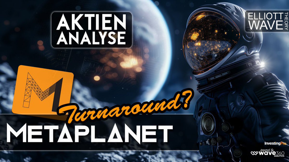 🌎 Metaplanet Chartanalyse (DN3 &amp; 3350) - Leichte Erholung im Chart - Beginn des Turnarounds? l Wave360

👉 In dieser Analyse nehmen wir die Metaplanet Aktie unter die Lupe, wie sie an den Börsen gehandelt wird (DN3 auf Gettex und 3350 an der TSE). Nach einer Phase technischer