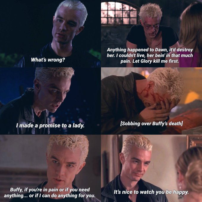slayerxvampire's tweet photo. Angel: when you become a vampire, the demon takes your body, but it doesn't get your soul, that's gone. No conscience, no remorse. It's an easy way to live.

spike: https://t.co/h1ZNWobTNP