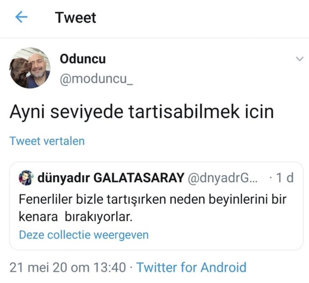 Tarihin en iyi tweeti deriz mesela.