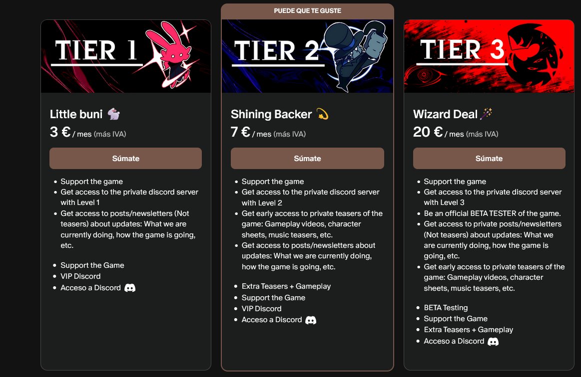 CLOCKSHINE_GAME's tweet image. We have opened a Patreon!
To support the game you can donate to it to get awesome rewards and access to a VIP server, with newsletters, teasers and even be a beta tester!

It's a nice way to support the game and help me pay more people to work on it

Link in thread 🧵