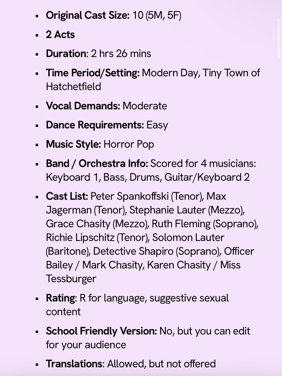 starkidstrteam's tweet image. Good afternoon class: some belated morning announcements,

NERDY PRUDES MUST DIE is now officially available to be licensed! Anyone who wants to put on their own show of it, please check out the Licensing tab on Starkid’s website for more details!

Break a leg! 🤓🪓🩸