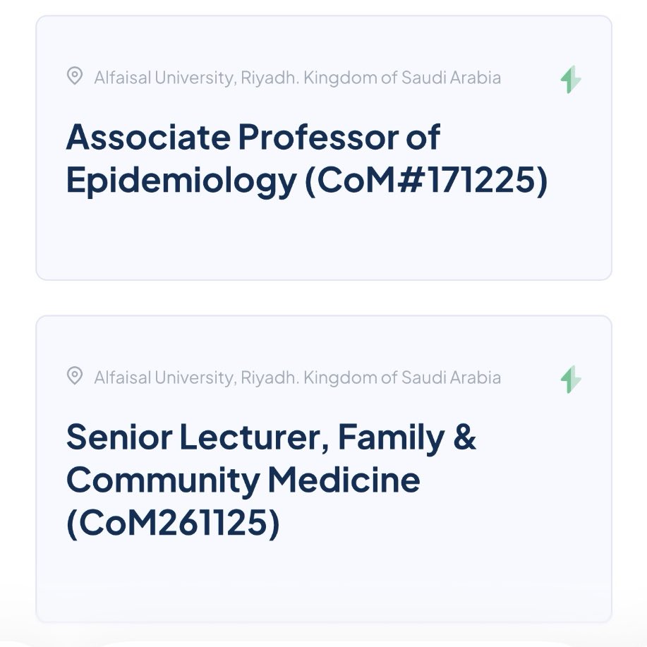 Azm_HCD's tweet image. وظائف أكاديمية في جامعة الفيصل في تخصصات
الإحصاء الحيوي
علم الوبائيات 
طب الأسرة والمجتمع 

نحن في #عزم_تطوير_مهني
نقدم لك خدمات تحسن فرصك الوظيفية:
١-إستشارة مهنية فردية (Personal coaching)
٢- بناء سيرة ذاتية احترافية من الصفر 📑
٣-تحليل وتطوير سيرة ذاتية📑
اطلب الخدمات من…