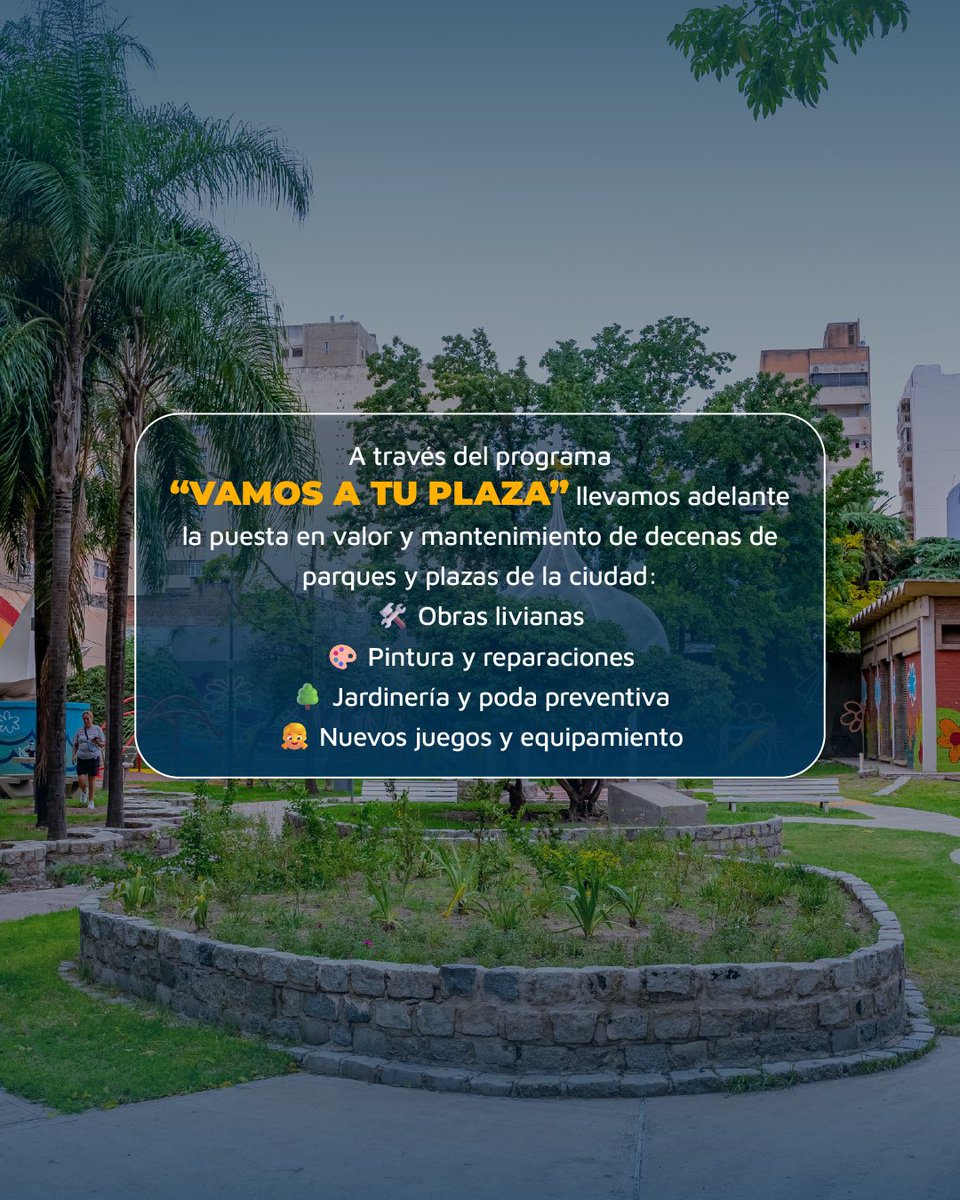 AmbienteMuniCba's tweet image. Durante todo el 2025 trabajamos a través de la Dirección de Espacios Verdes para cuidar, recuperar y ampliar los diferentes rincones públicos de nuestra ciudad. 🌳🌿