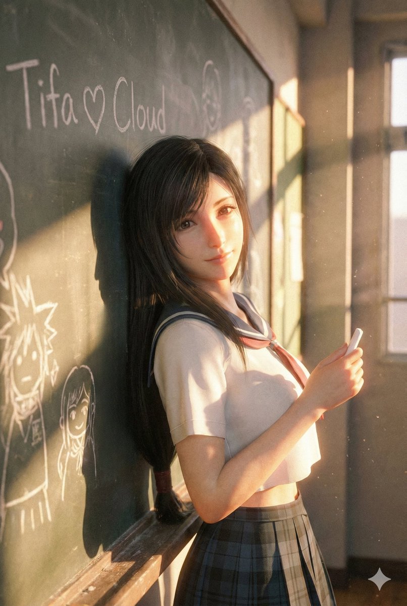 After school...
#TifaLockhart #FinalFantasyVII #FF7Rebirth #FF7Rebirth