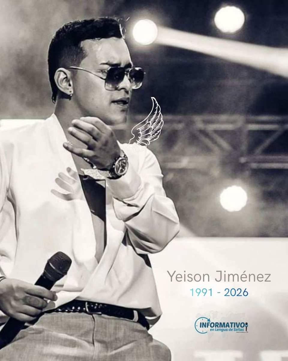 Desde Informativo en LSC lamentamos profundamente el fallecimiento del cantante de música popular colombiano Yeison Jiménez, ocurrido en un accidente aéreo en Paipa, Boyacá. En el siniestro también perdieron la vida las cinco personas que lo acompañaban.

Foto: Universal